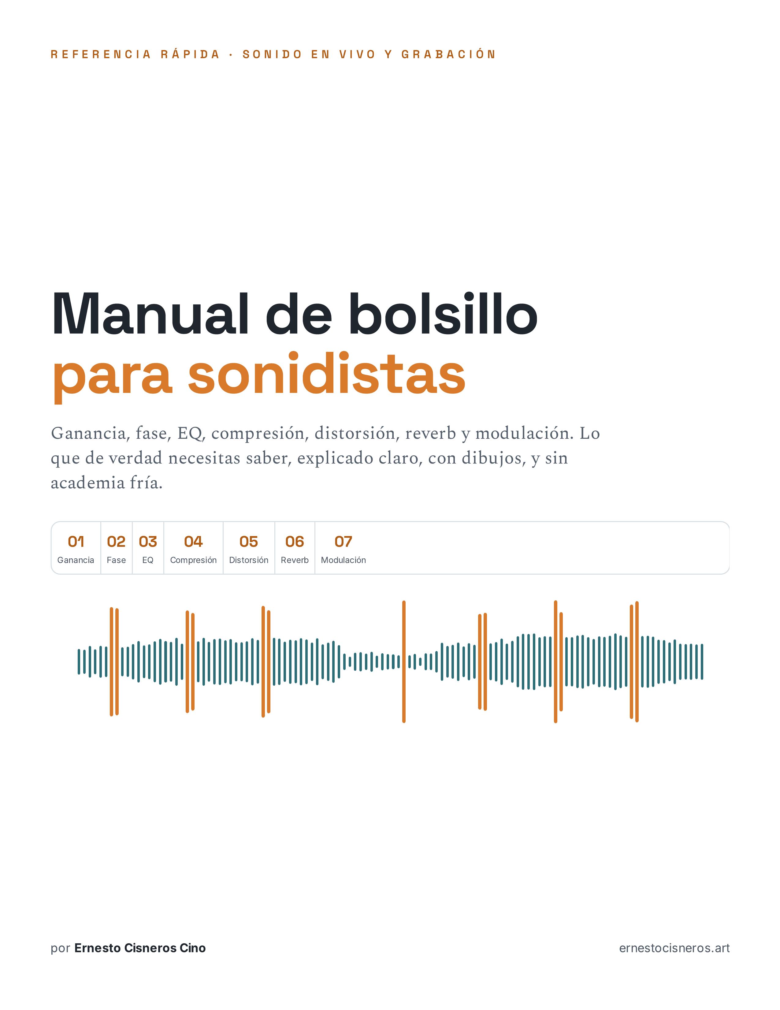 Pocket Manual for Sound Engineers - Ernesto Cisneros Cino