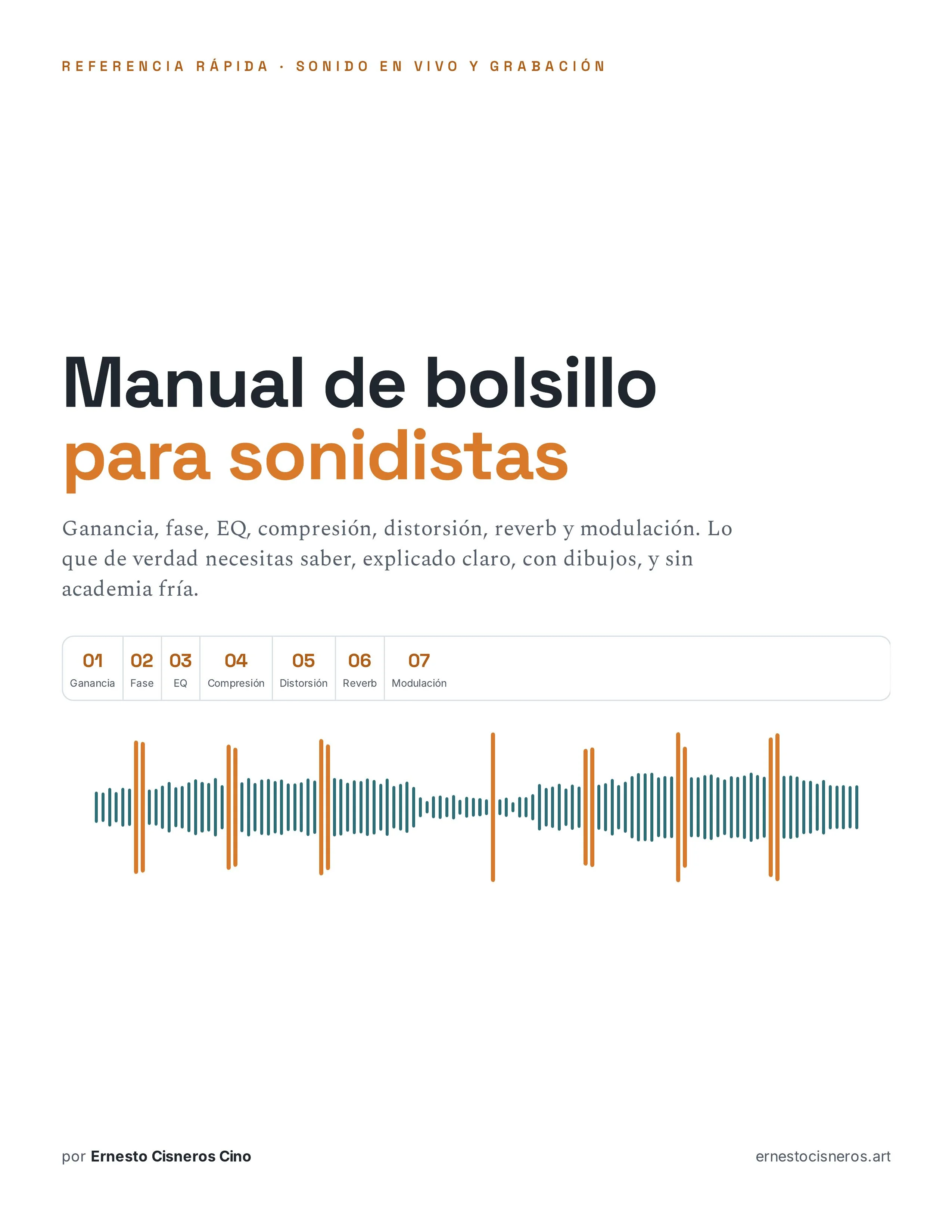 Manual de bolsillo para sonidistas